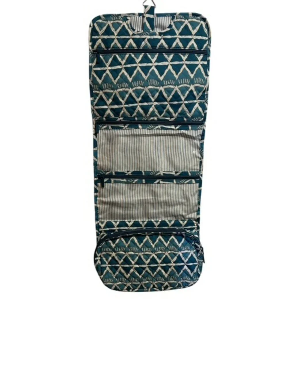 Seabird Society Toiletry Hanging Cosmetic or Beach Bag Turquoise & White NWT